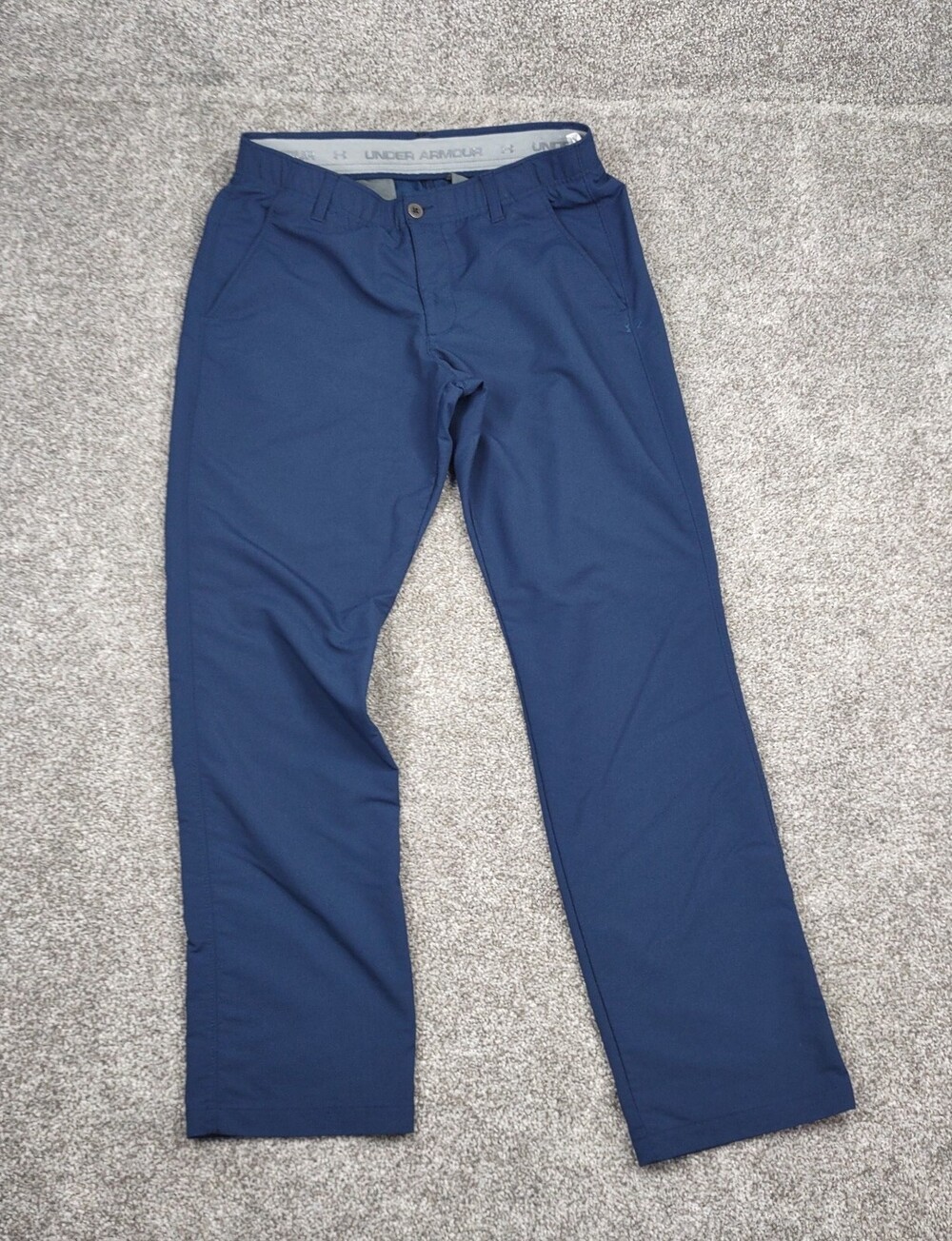Under Armour Pants Men 34x32 Blue Performance Stretch Casual Office Match Play